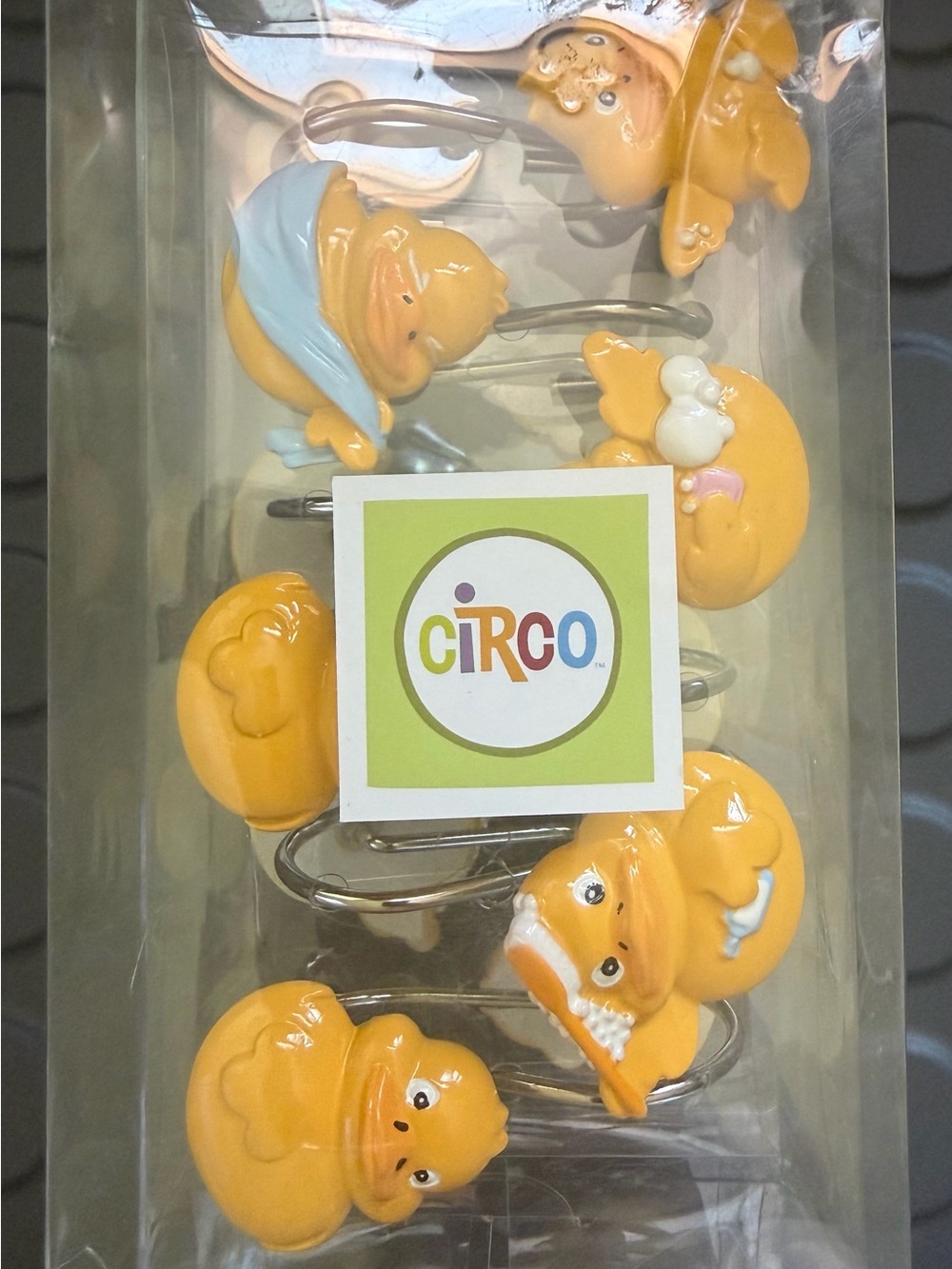 Circo Yellow Rubber Ducky Shower Curtain Hooks - Pack of 12